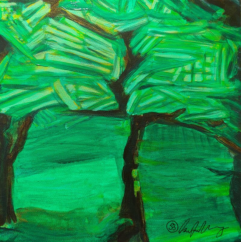 painting of a tree